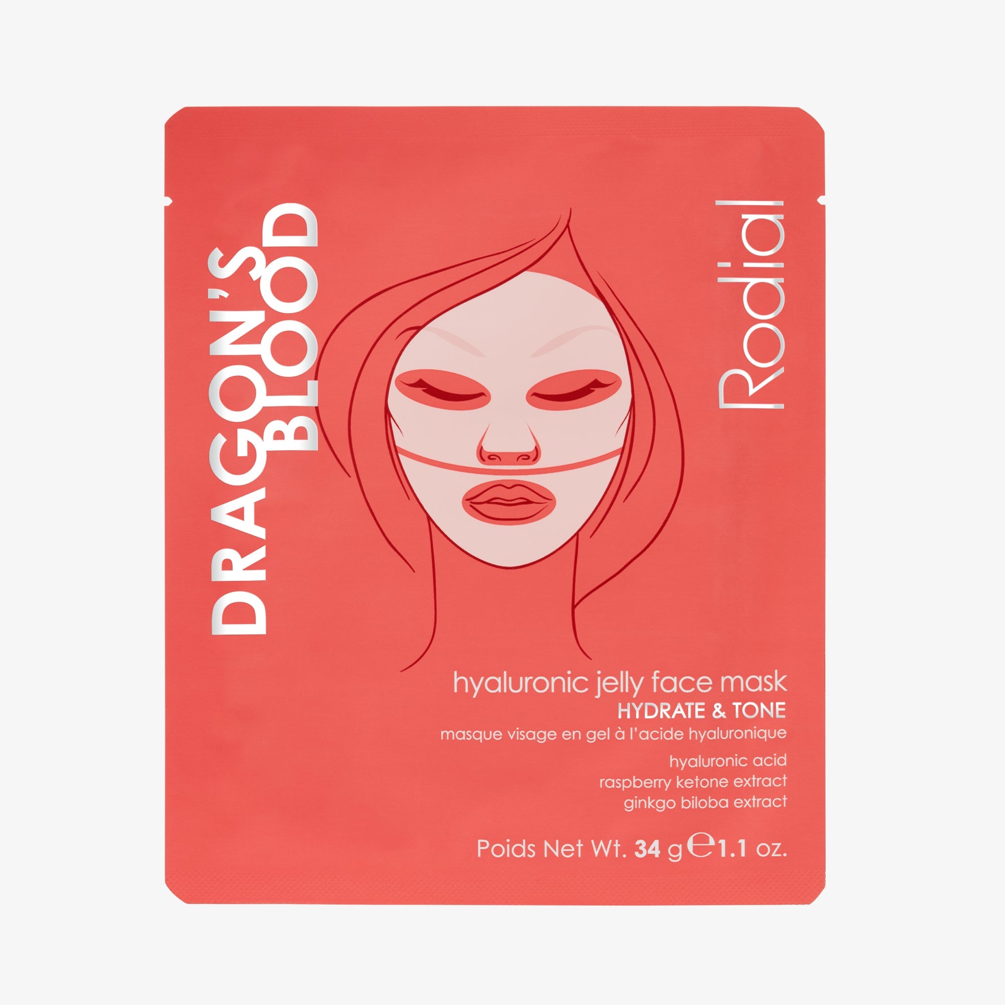 Maschera viso in gel all'Acido Ialuronico Dragon's Blood
