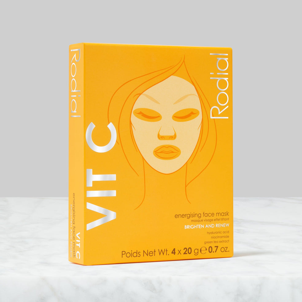 Maschere in tessuto energizzante Vit C (scatola da 4)
