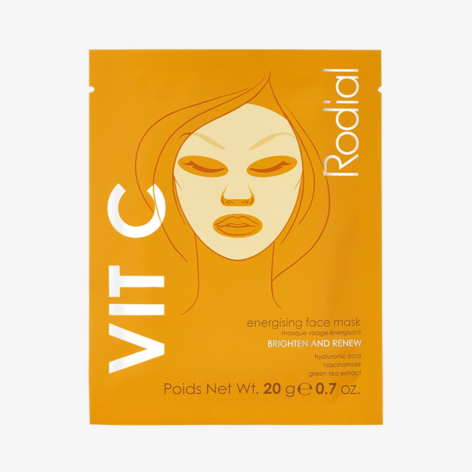 Maschera in tessuto energizzante Vit C Bustina individuale