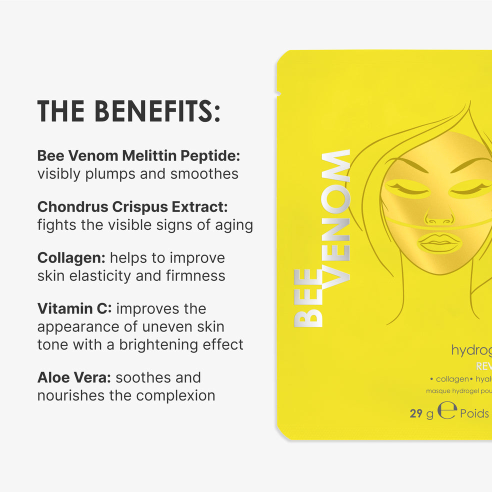 Μάσκα προσώπου με υδρογέλη με δηλητήριο μέλισσας - Κουτί 4