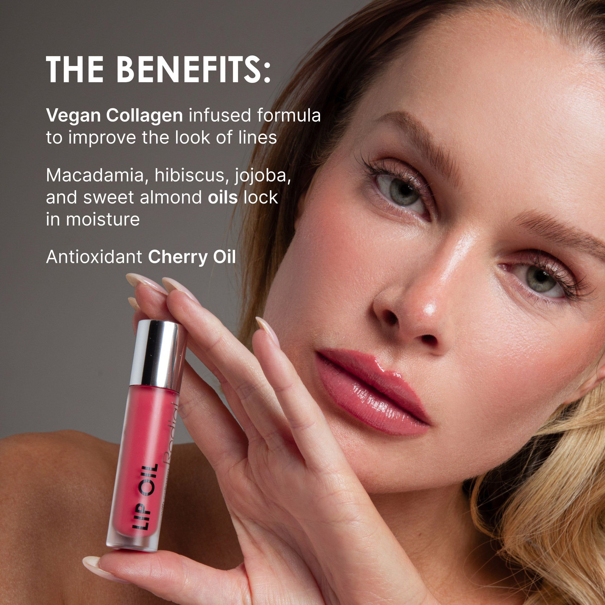 coral lip oil