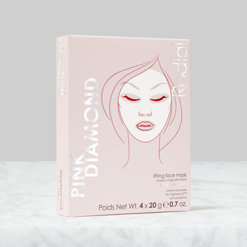 Maschera viso lifting Pink Diamond (scatola da 4)